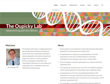 Tablet Screenshot of oupickylab.org